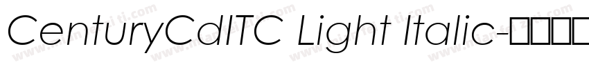 CenturyCdITC Light Italic字体转换